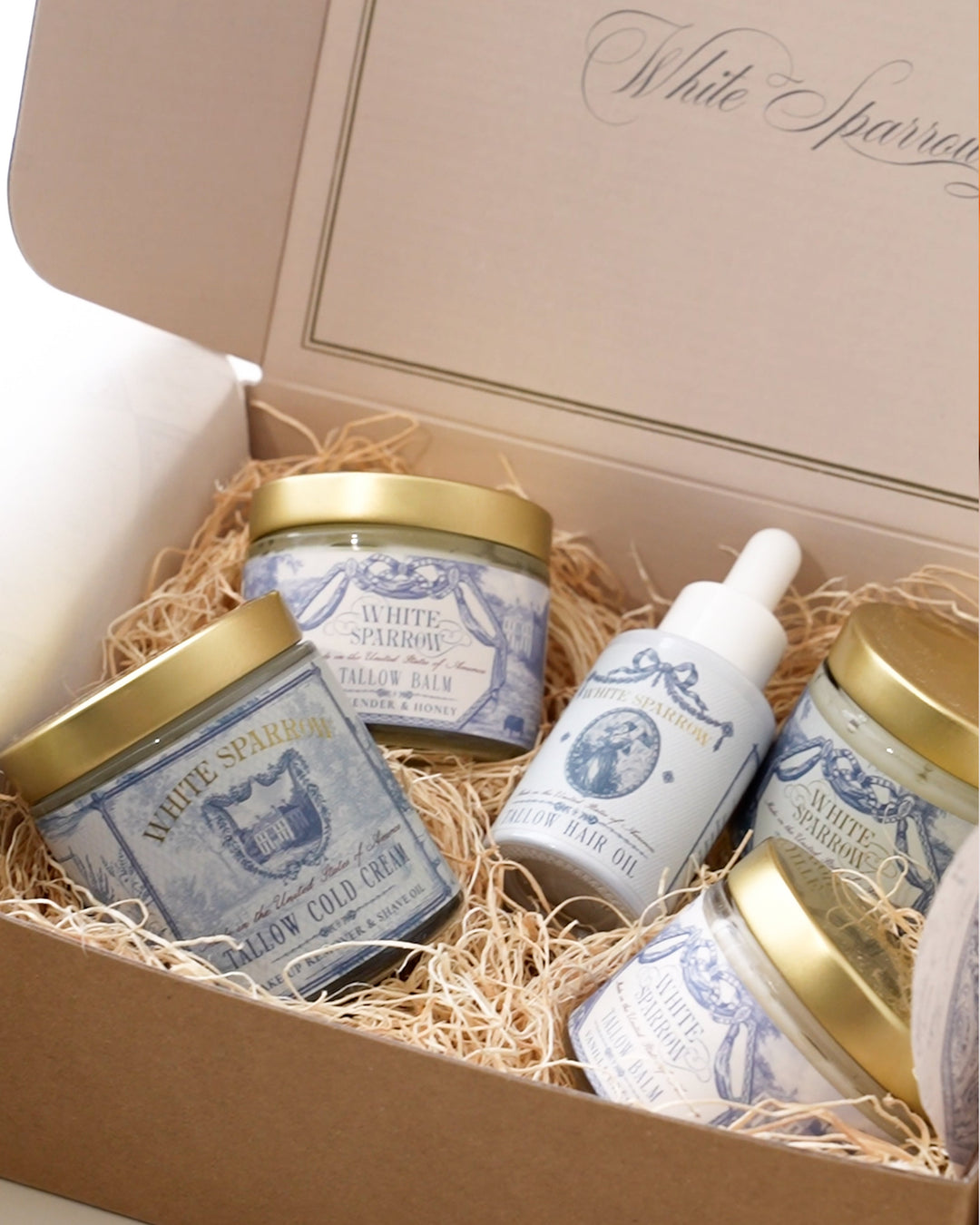 White Sparrow grass-fed tallow skincare and heritage goods
