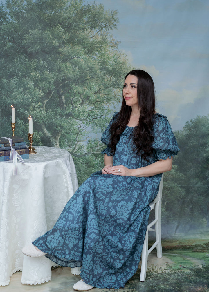 The Isla Nightgown in Damask