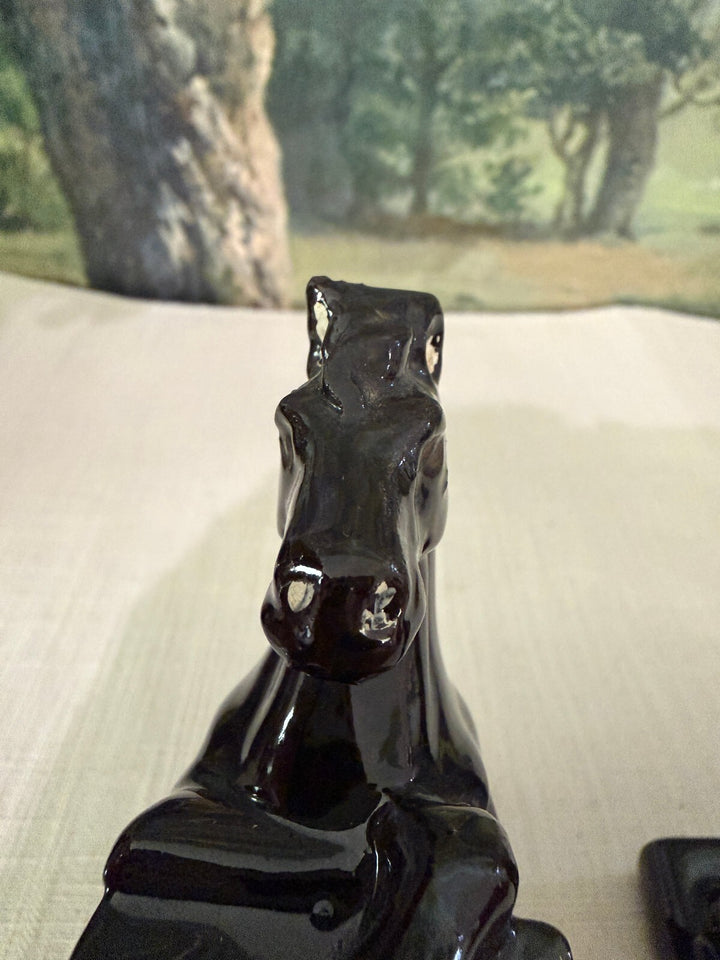 Black Horse Bookends