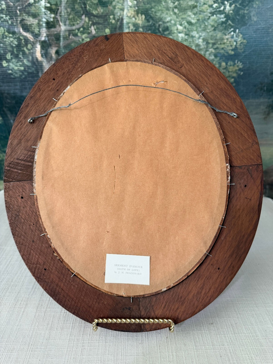 Oval Framed Fragonard Print