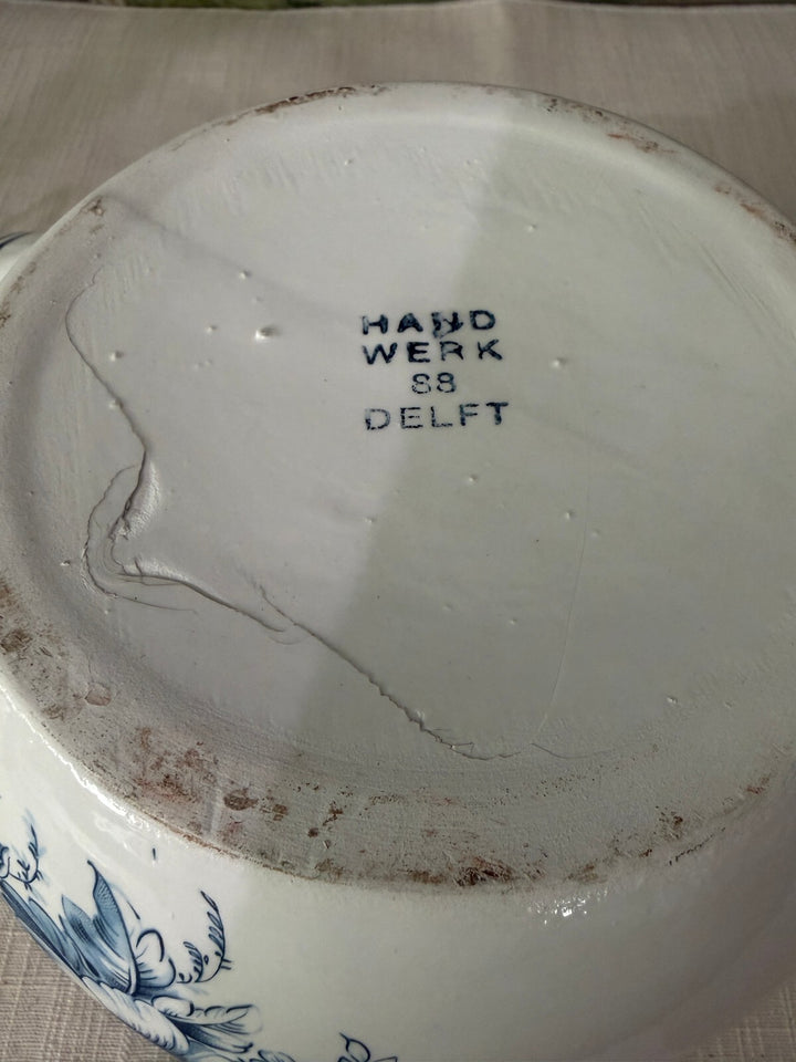 Blue and White Ceramic Chamber Pot