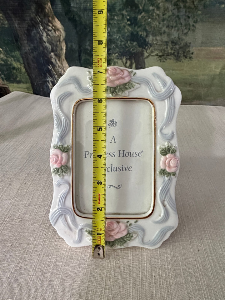 Princess House Exclusive floral ceramic picture frame