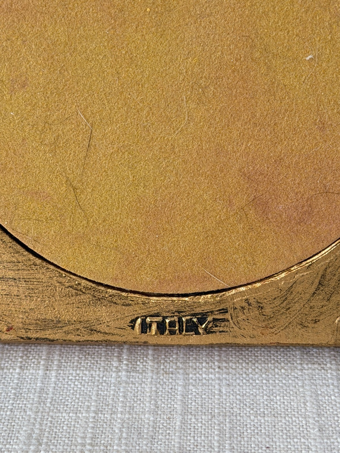 Gold oval portrait picture frame made in Italy