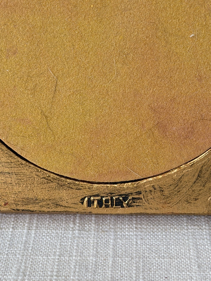 Gold oval portrait picture frame made in Italy