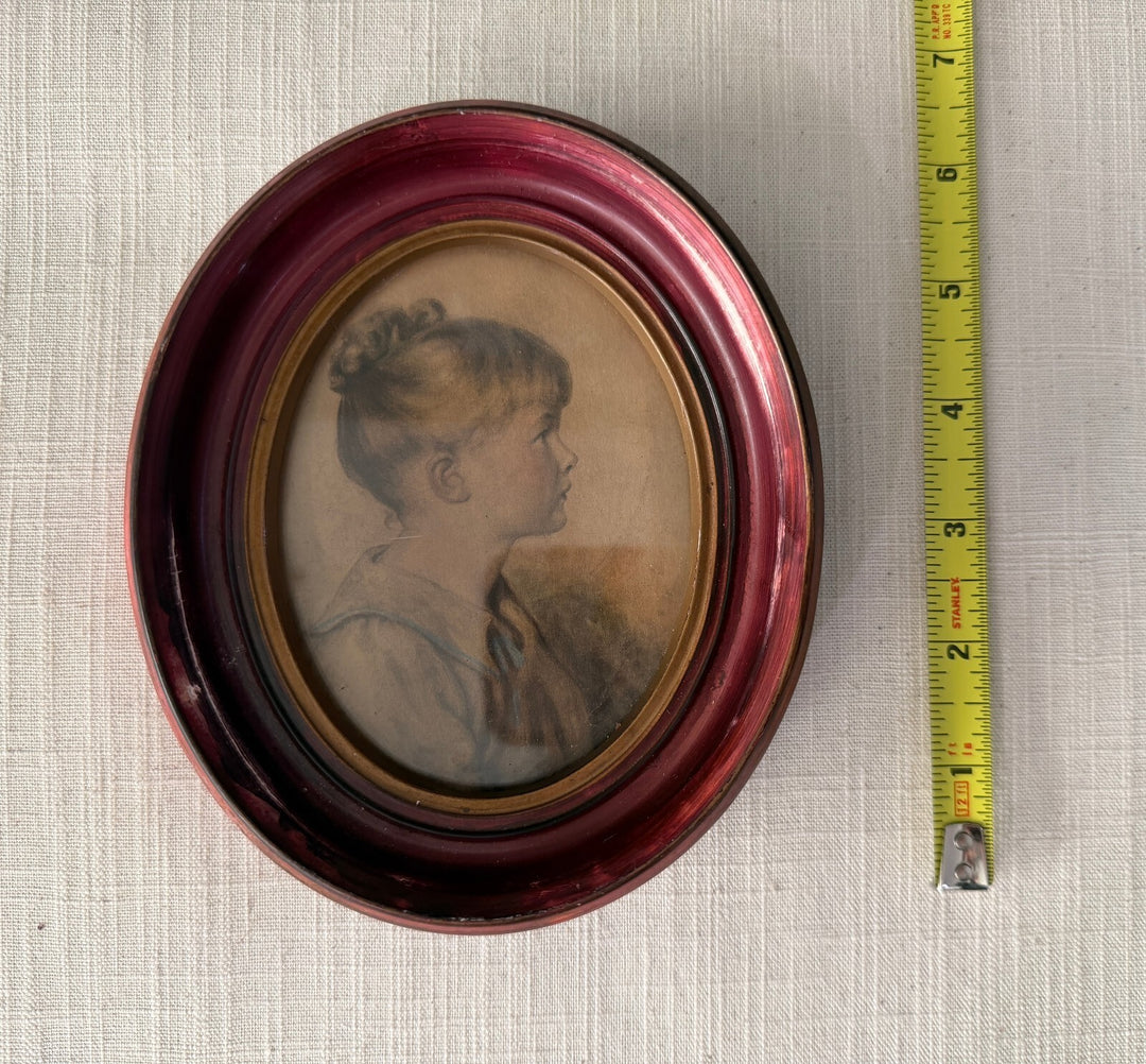 Set of 3 oval framed portrait miniatures
