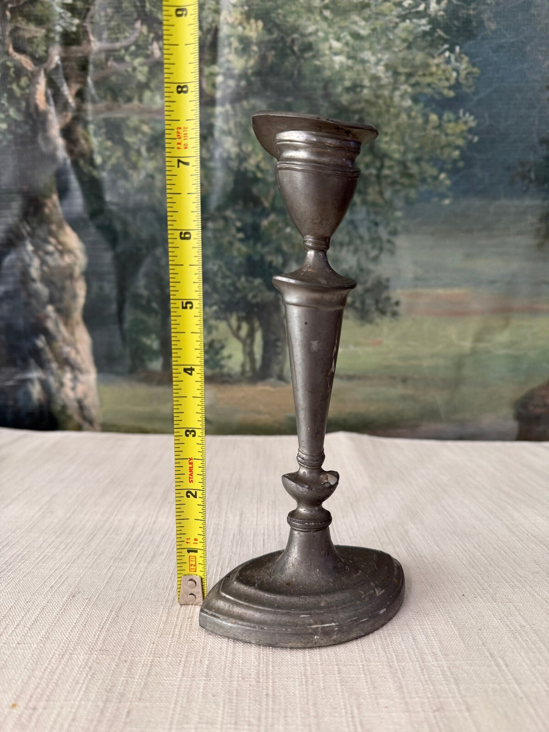 Pair of Pewter Candlesticks