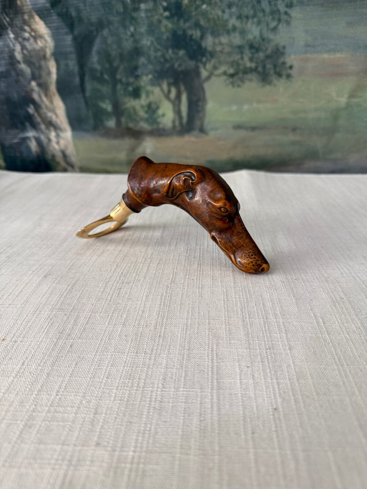 Carved Dog Head Bottle Opener