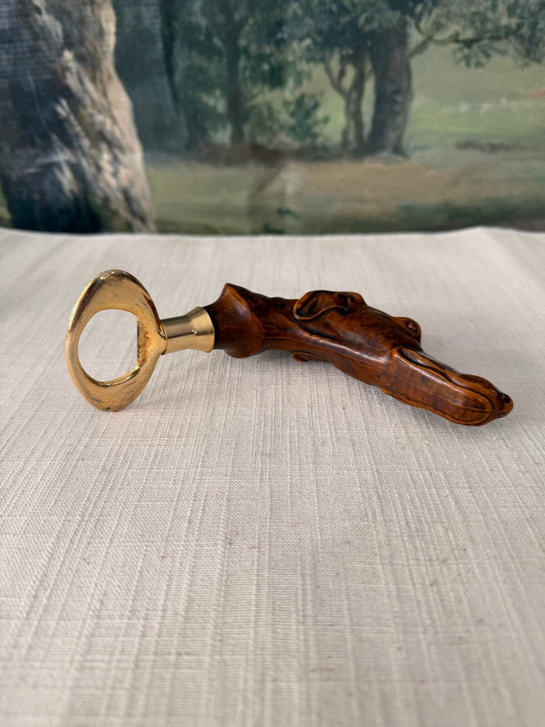 Carved Dog Head Bottle Opener