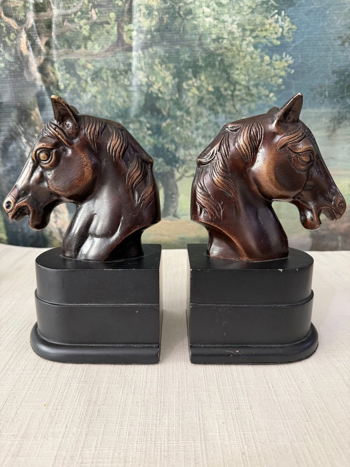Pair of Horse Head Bookends