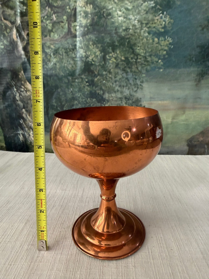 Copper Pedestal Bowl Goblet