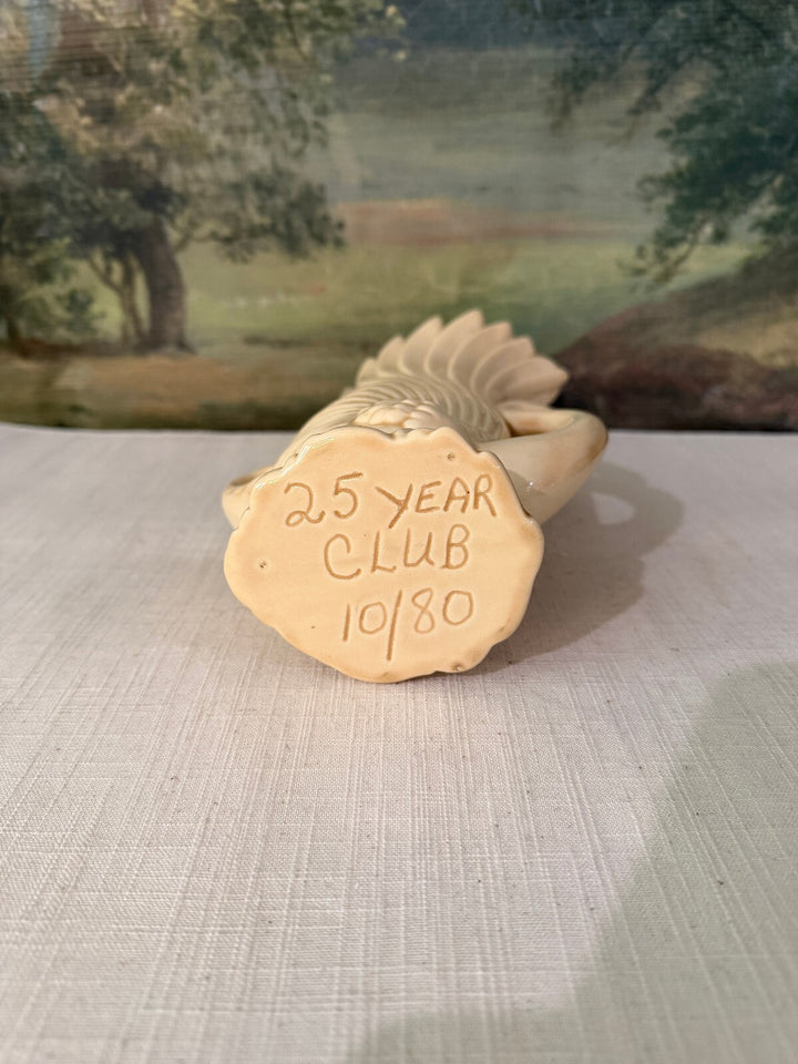 Cream swan vase