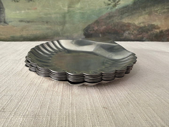 Silver Tone Shell Shaped Dish Tray