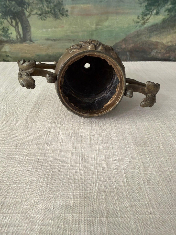 Antique Style Metal Urn Vase with Handles