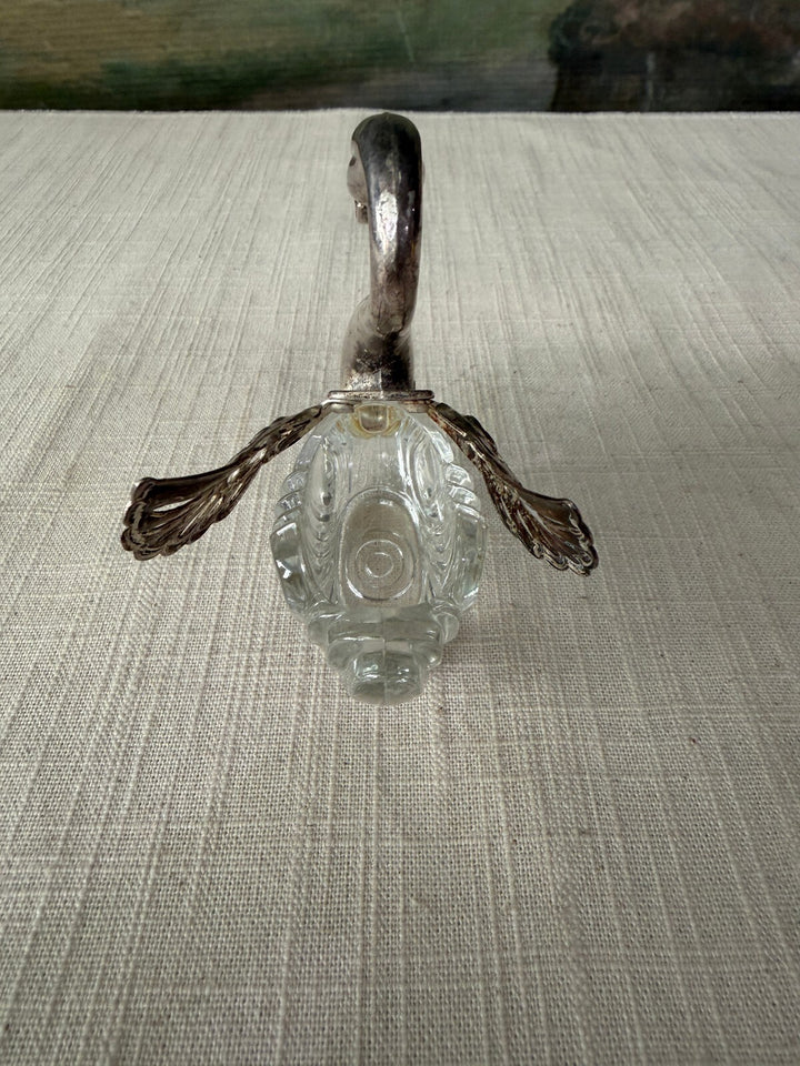 Pair of Swan Glass Salt Cellars