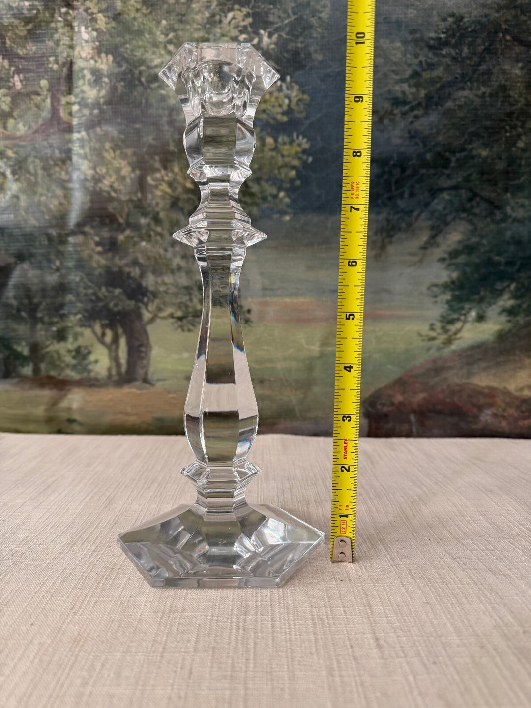 Vintage Crystal Candlestick Holder