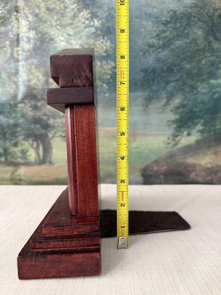 Pair of Wooden Column Bookends