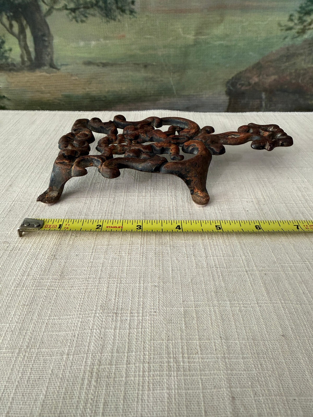 Vintage Cast Iron Ornate Stand