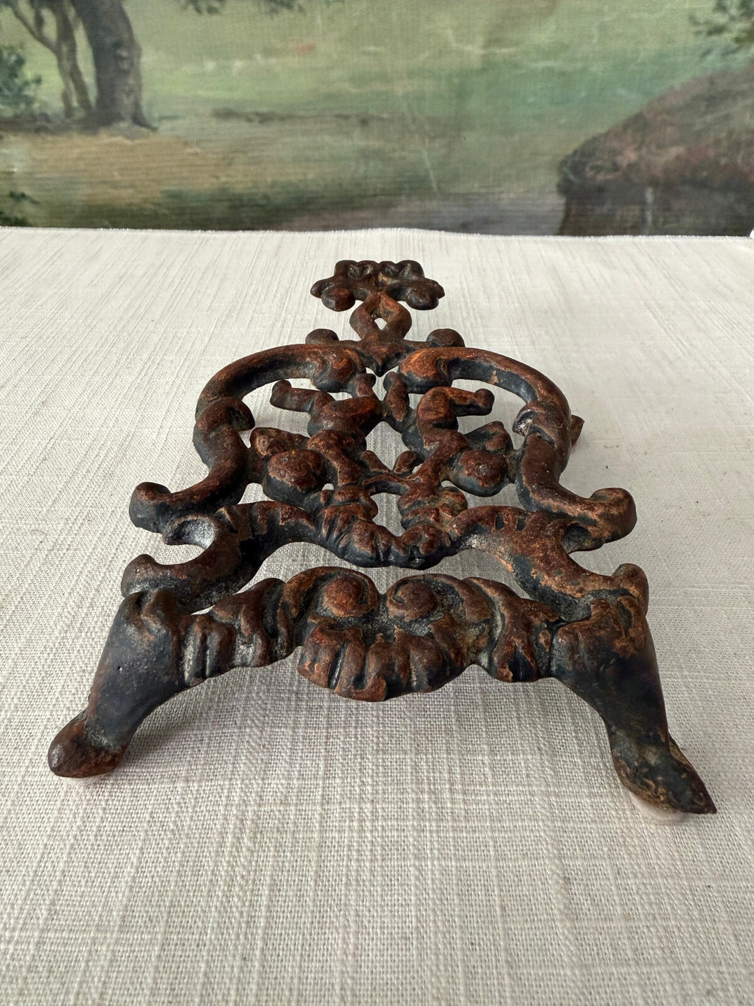 Vintage Cast Iron Ornate Stand