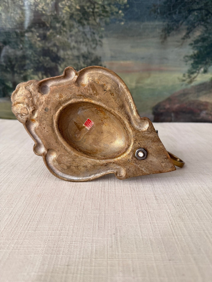 Vintage Brass Wall Candle Holder
