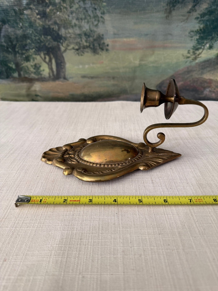 Vintage Brass Wall Candle Holder
