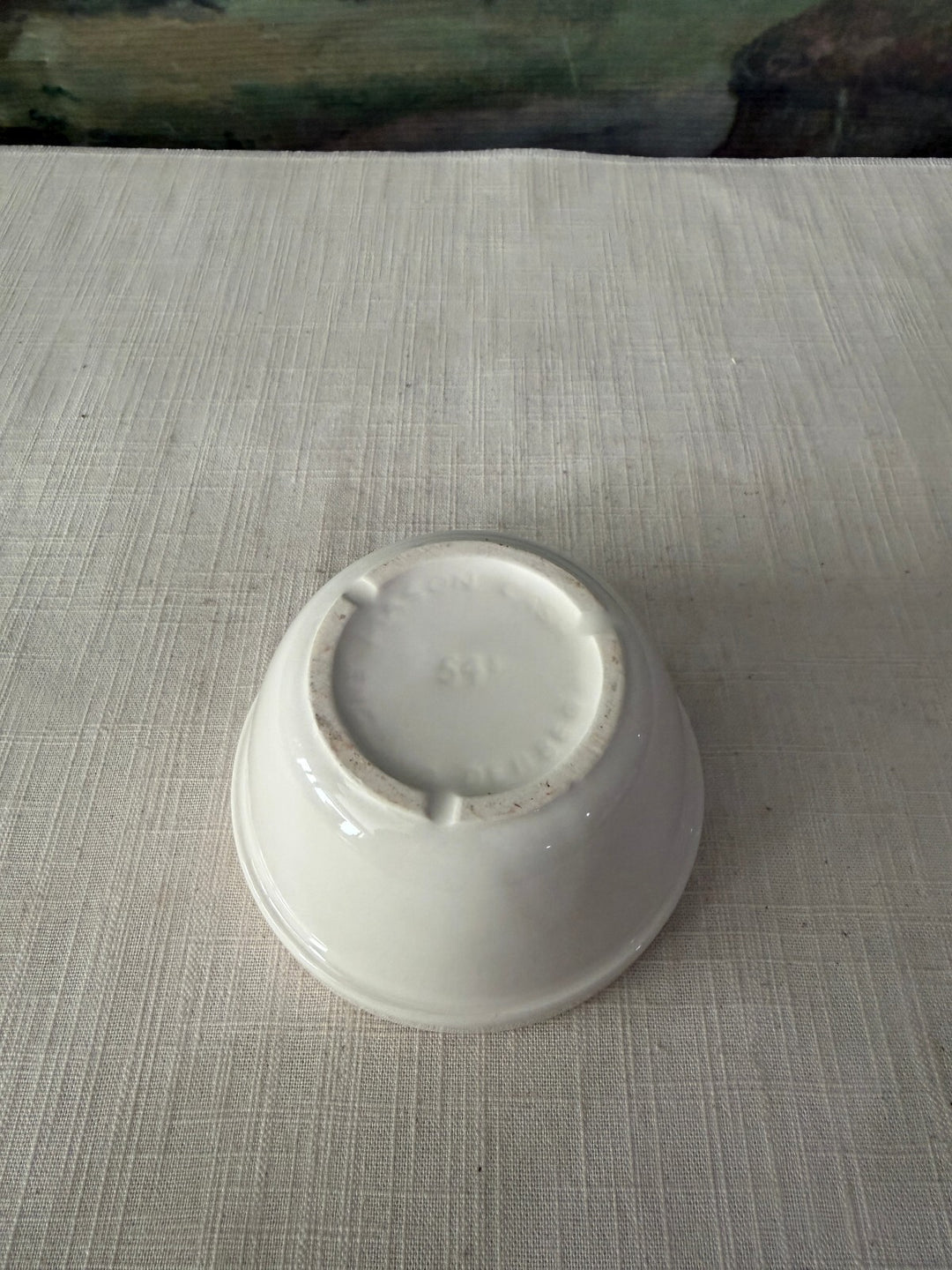 White ceramic bowl