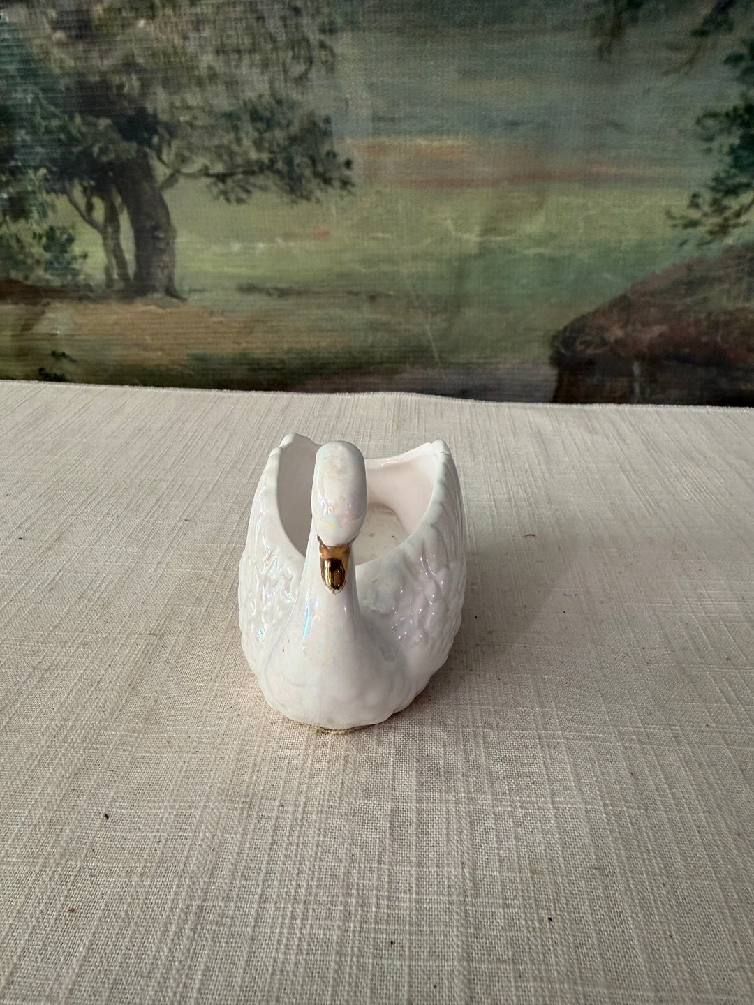 White Swan Planter Vase
