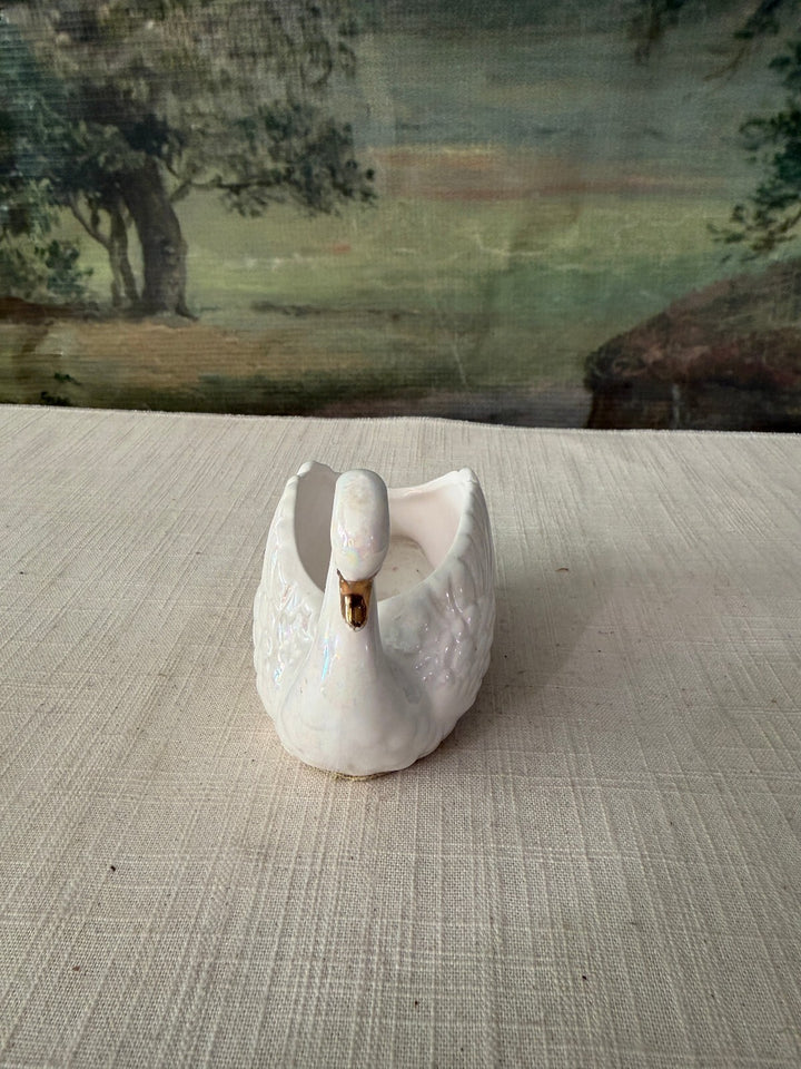 White Swan Planter Vase