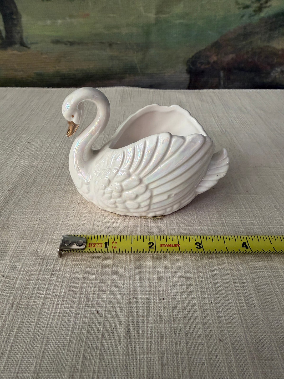 White Swan Planter Vase