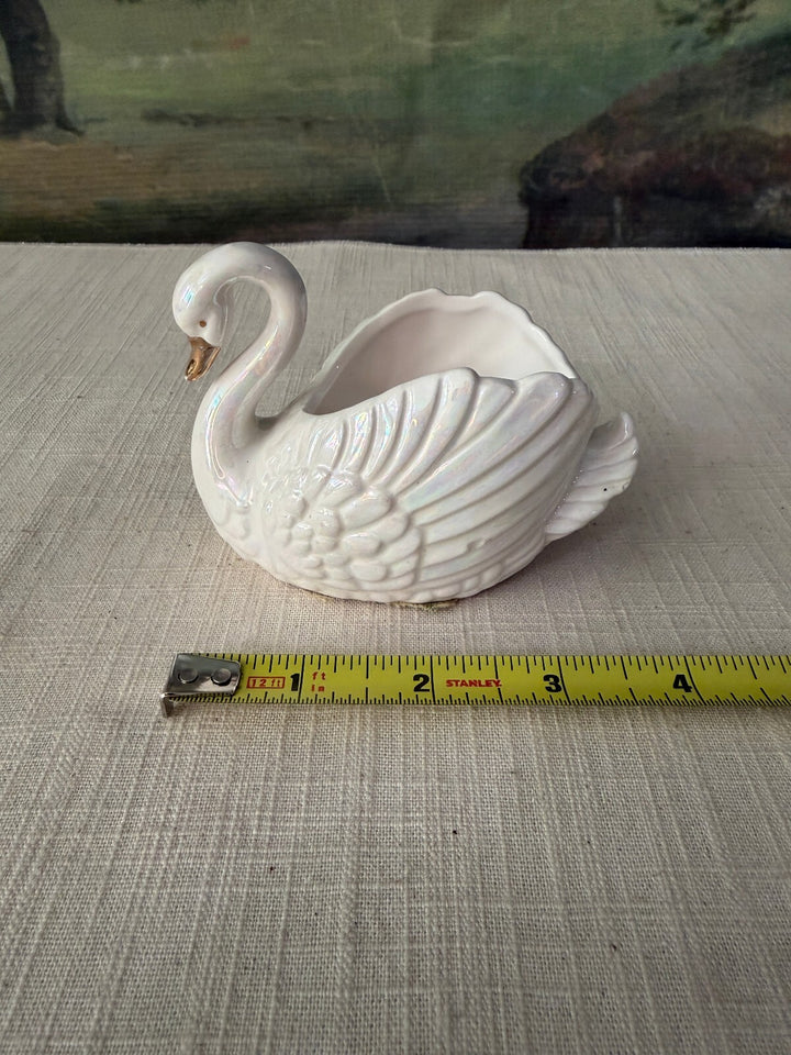 White Swan Planter Vase