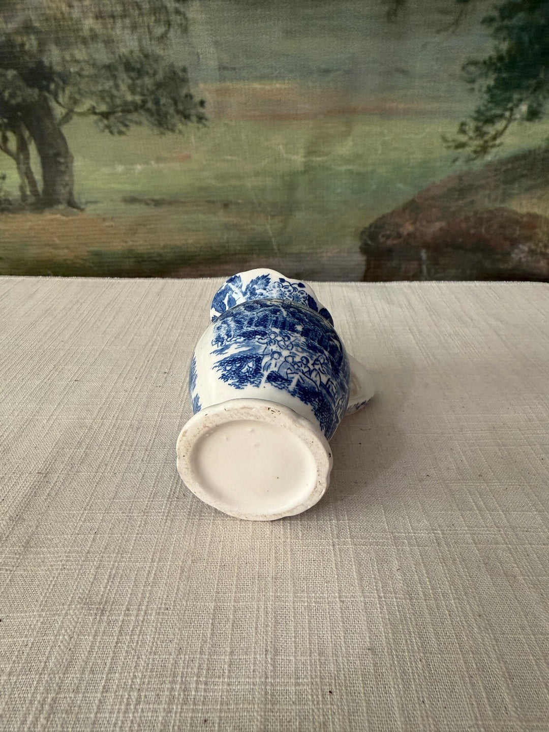 Blue and White Transferware Pitcher