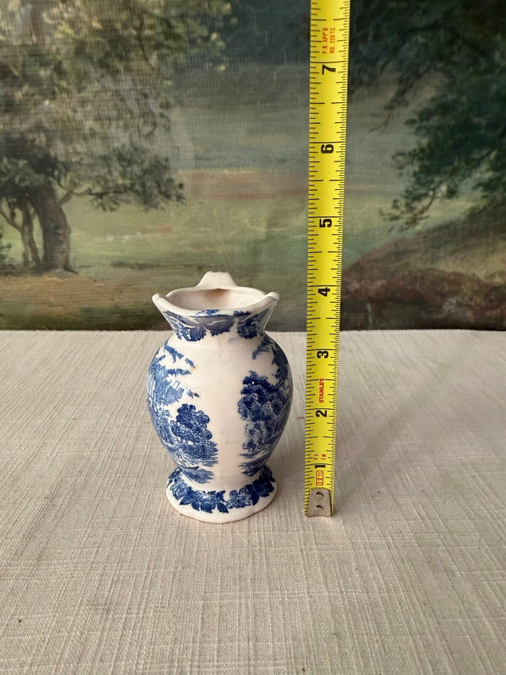 Blue and White Transferware Pitcher