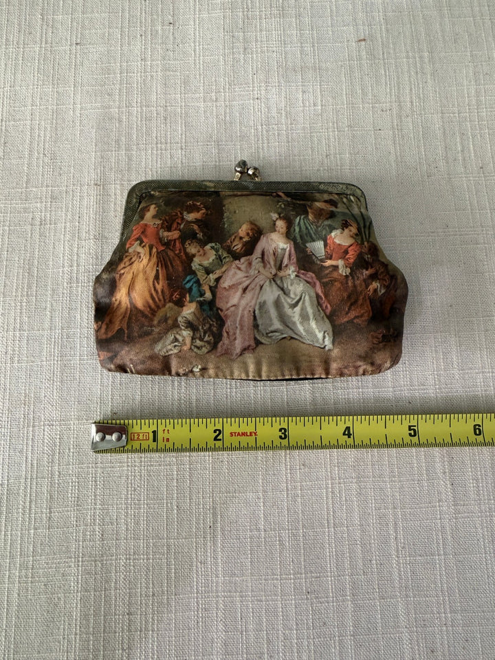 Vintage Scenic Kiss Lock Coin Purse