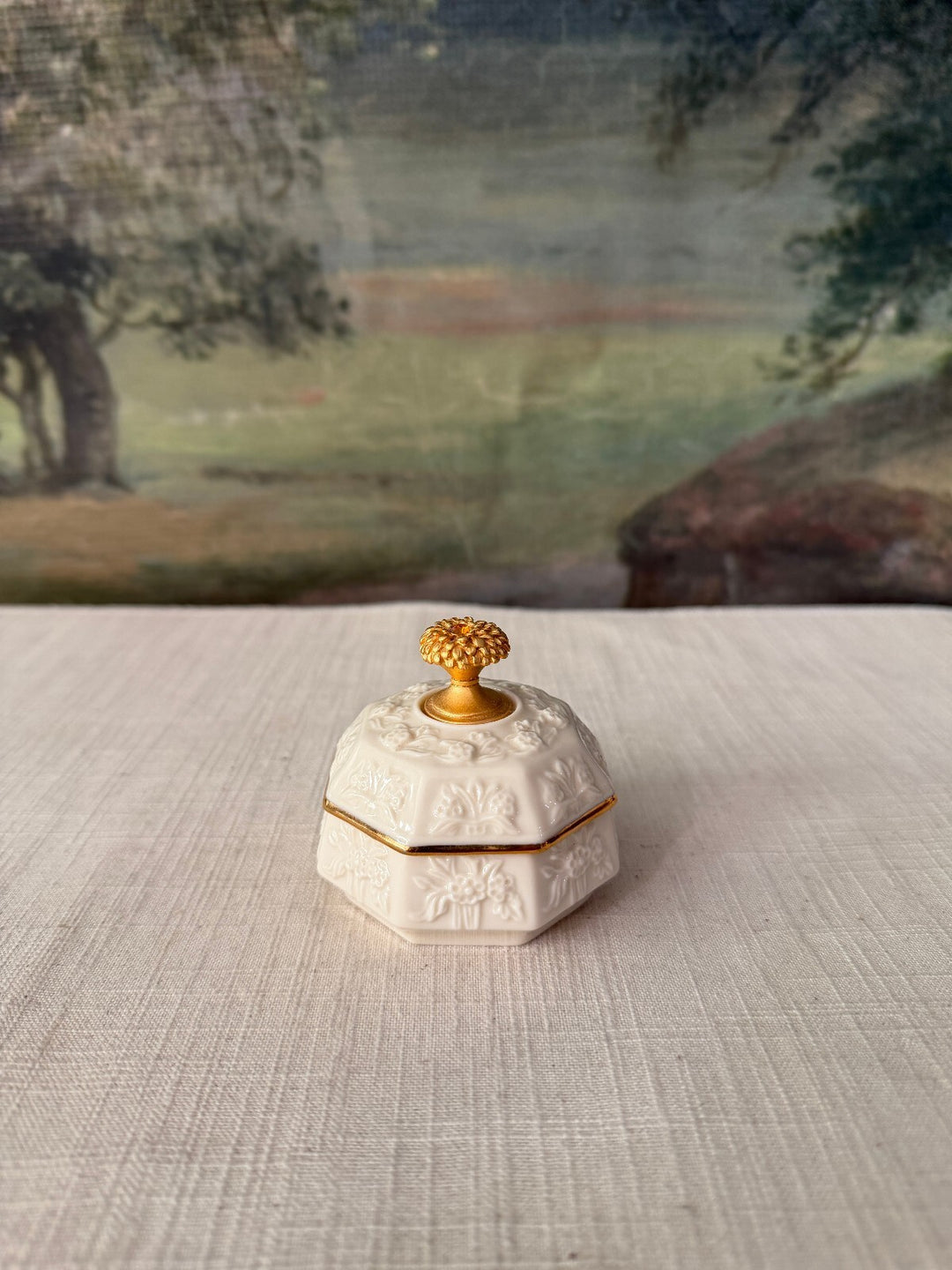 Lenox November Ivory Porcelain Trinket Box