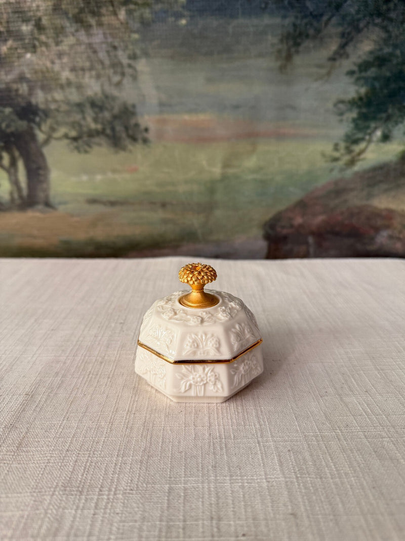 Lenox November Ivory Porcelain Trinket Box