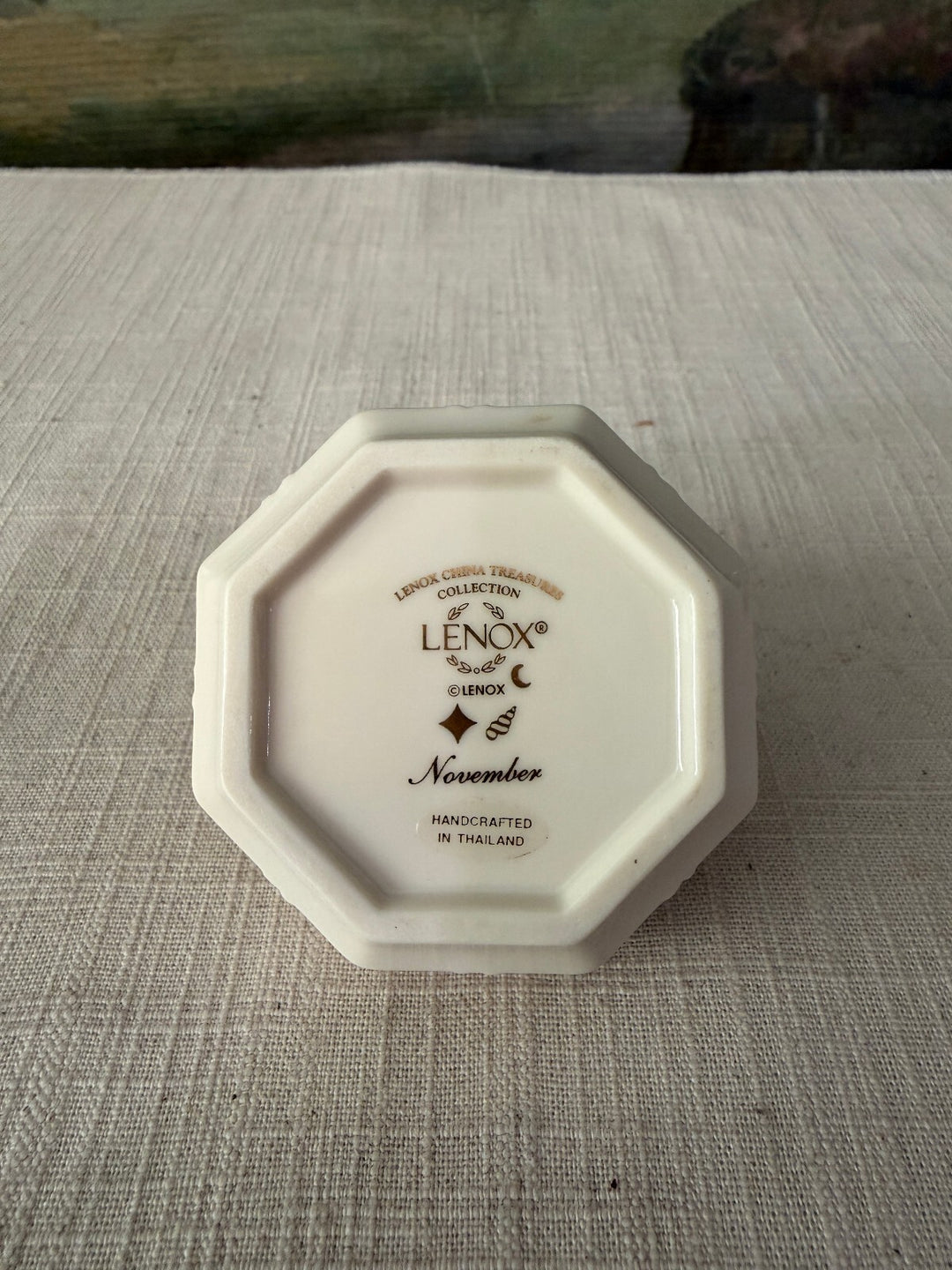 Lenox November Ivory Porcelain Trinket Box