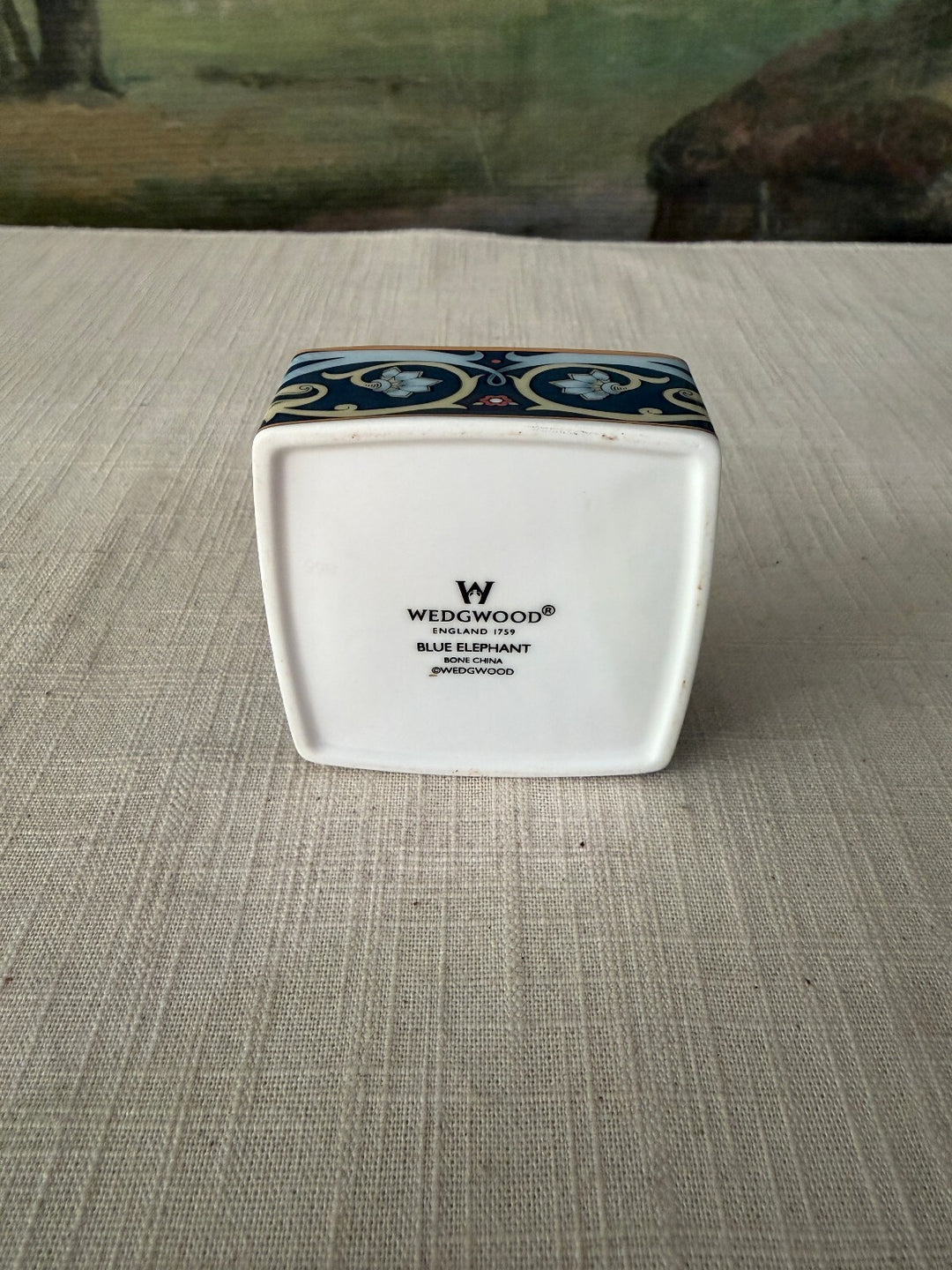 Wedgwood Elephant Porcelain Trinket Box