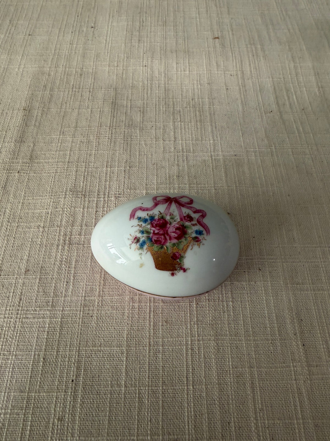 Limoges Castel Pink Floral Porcelain Trinket Box