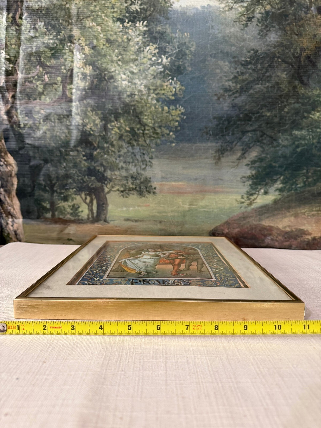 Vintage Framed Art Print in Gold Tone Frame