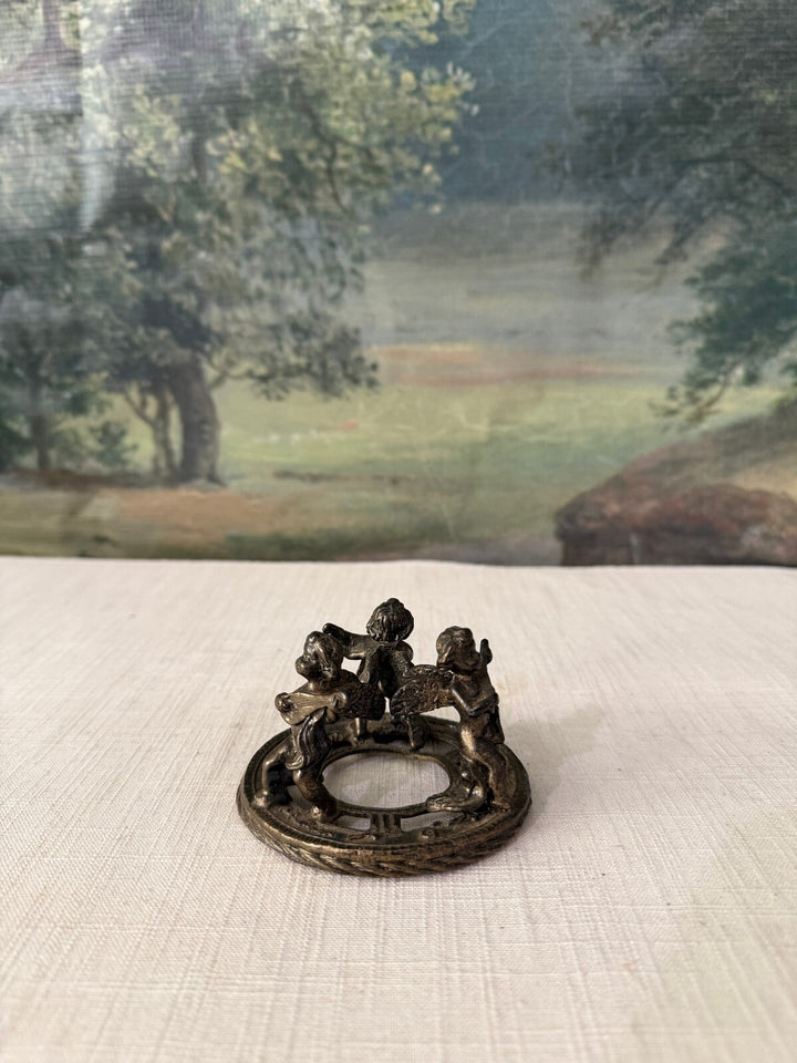 Small Vintage Metal Figural Stand