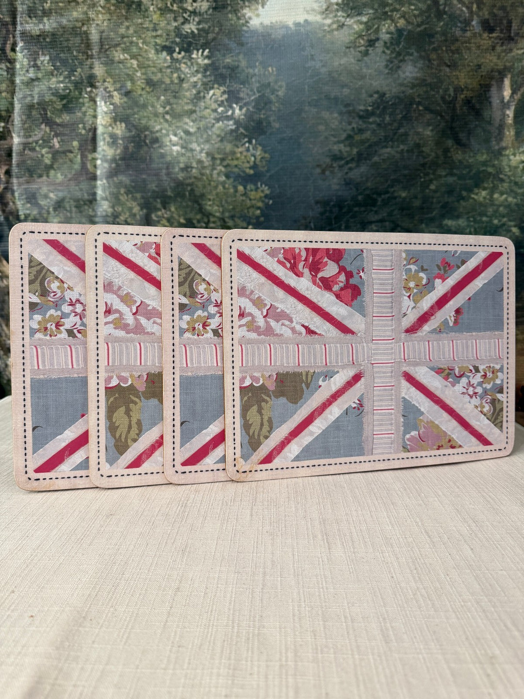 Set of Union Jack Cork Back Placemats