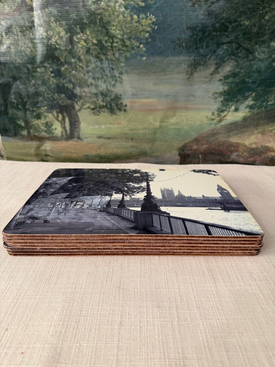 Set of London Big Ben Cork Back Placemats