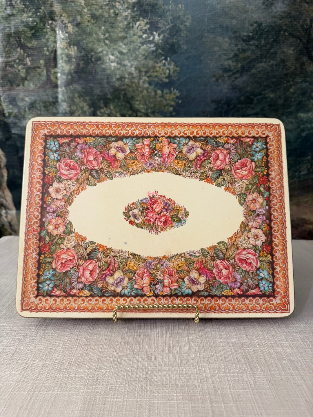 Set of Floral Cork Back Placemats