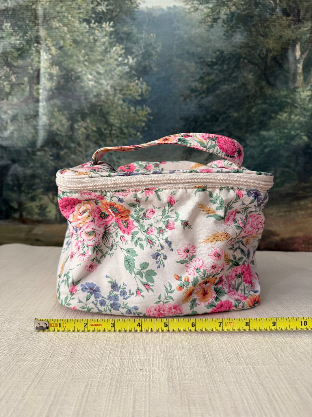 Ralph Lauren Floral Quilted Cosmetic Train Case