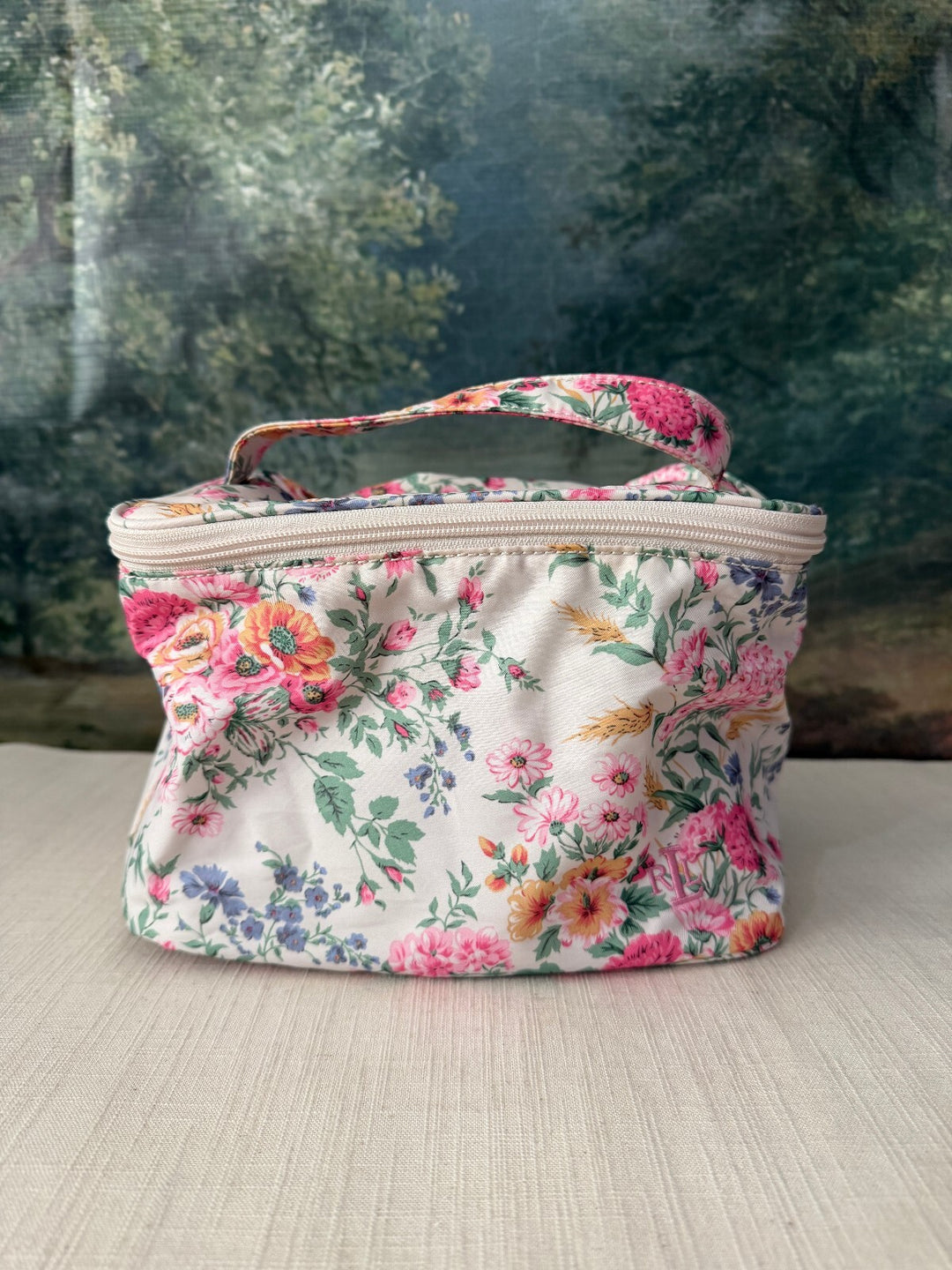 Ralph Lauren Floral Quilted Cosmetic Train Case