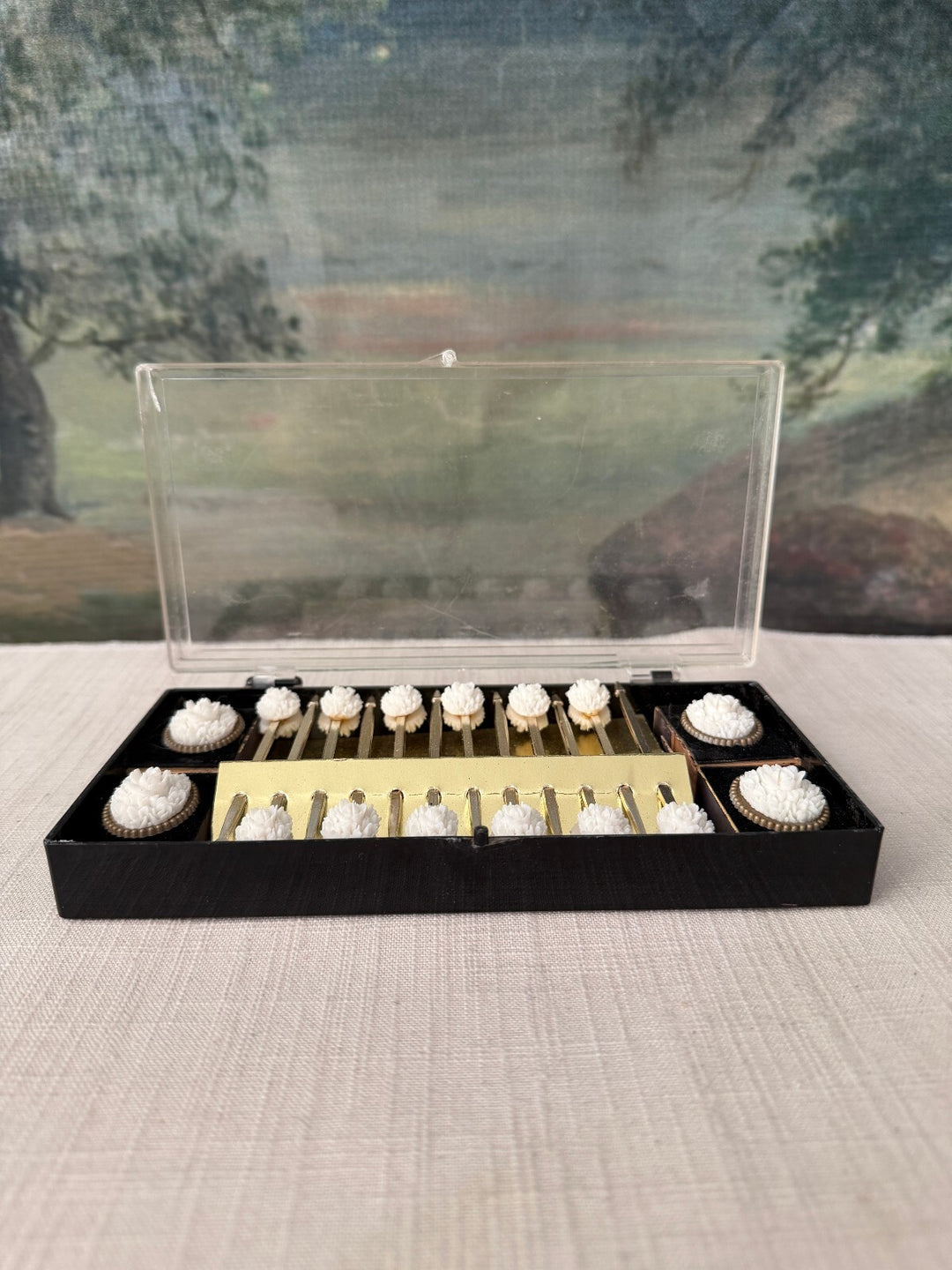 Boxed Set of Cocktail Picks with Serving Tray