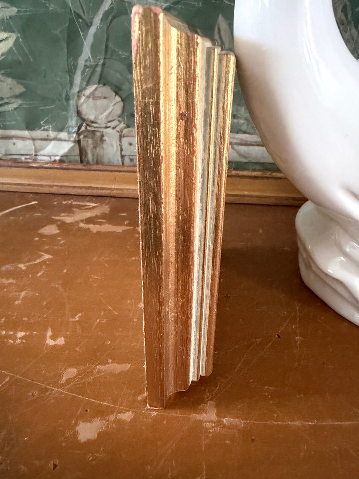 Vintage L.C. Fetter & Zn. Gilded Wood Picture Frame with Portrait