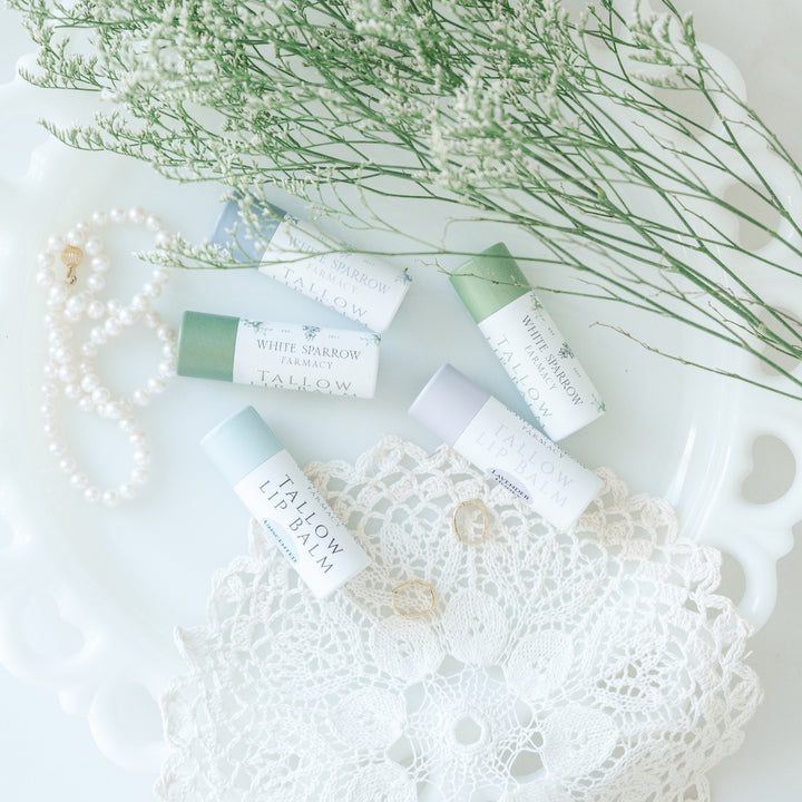 Tallow Lip Balm - Lavender & Honey